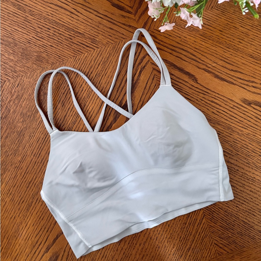 Lululemon White Strappy sports Bralette